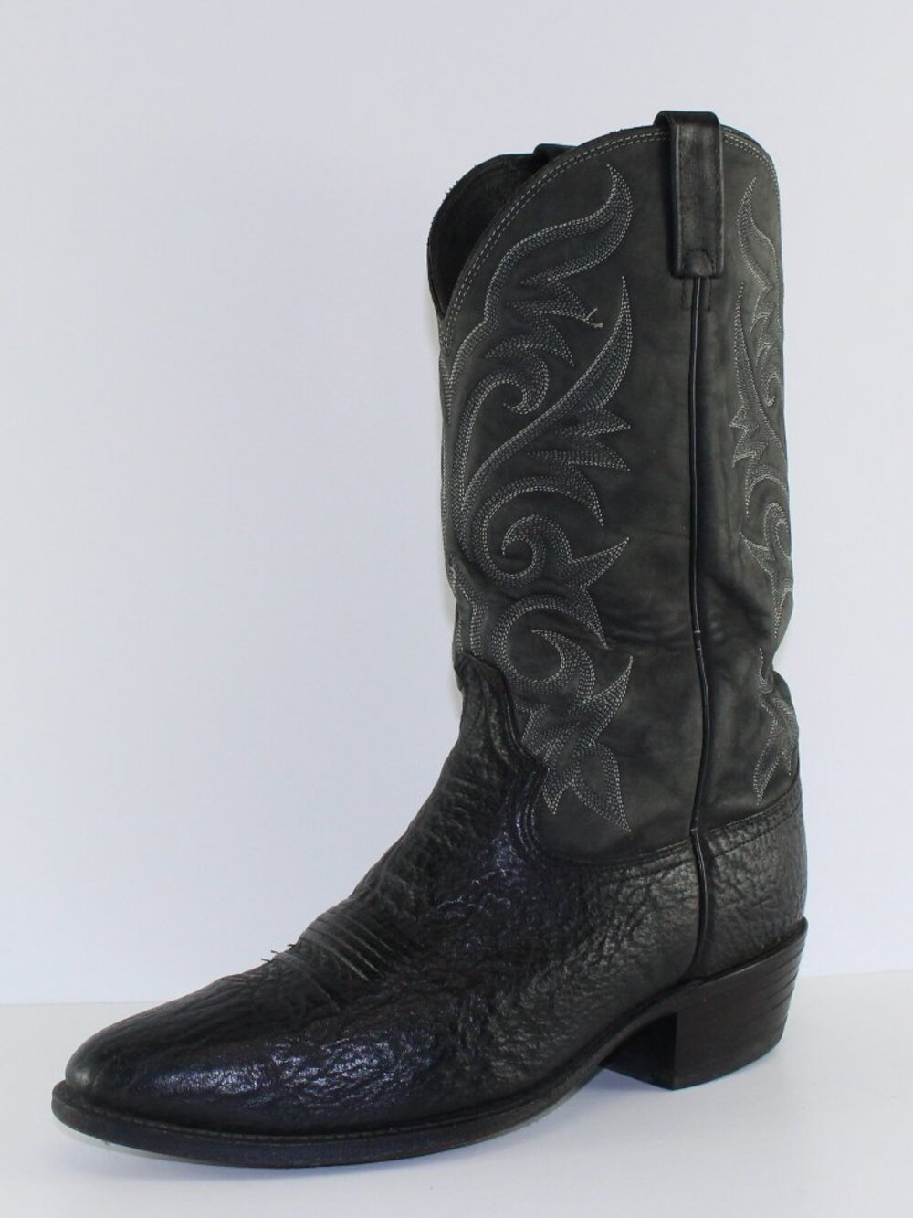 Dan Post Black  Leather Cowboy Western Boots (11 EW US)